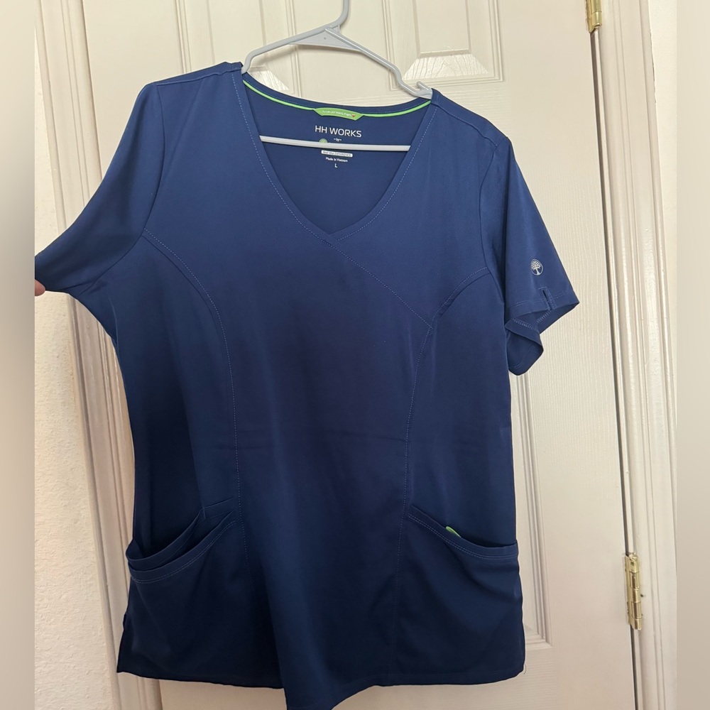HH Works by Healing Hands Navy Blue scrub set